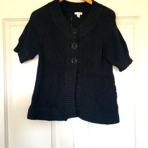 Knitted Short Sleeve Sweater